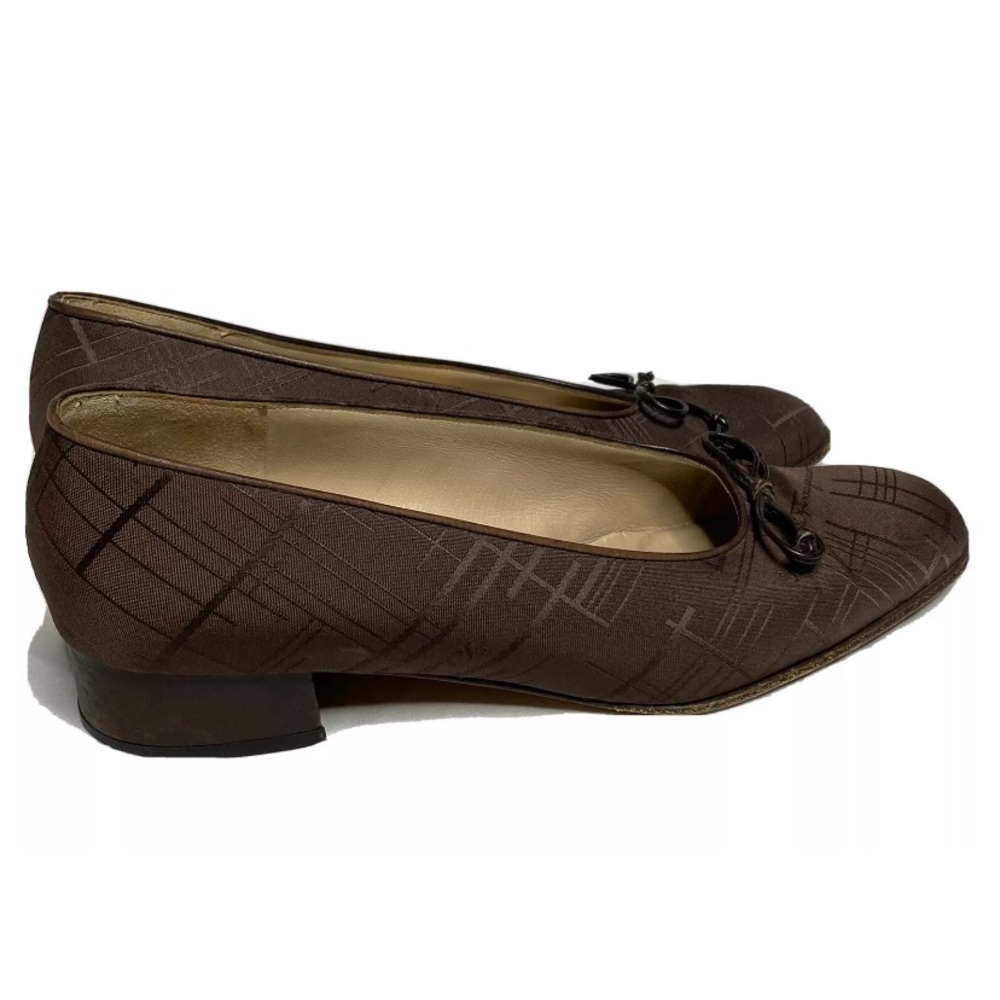 Salvatore Ferragamo Women’s Print Slip On Heel Ballet Size 7.5 B
